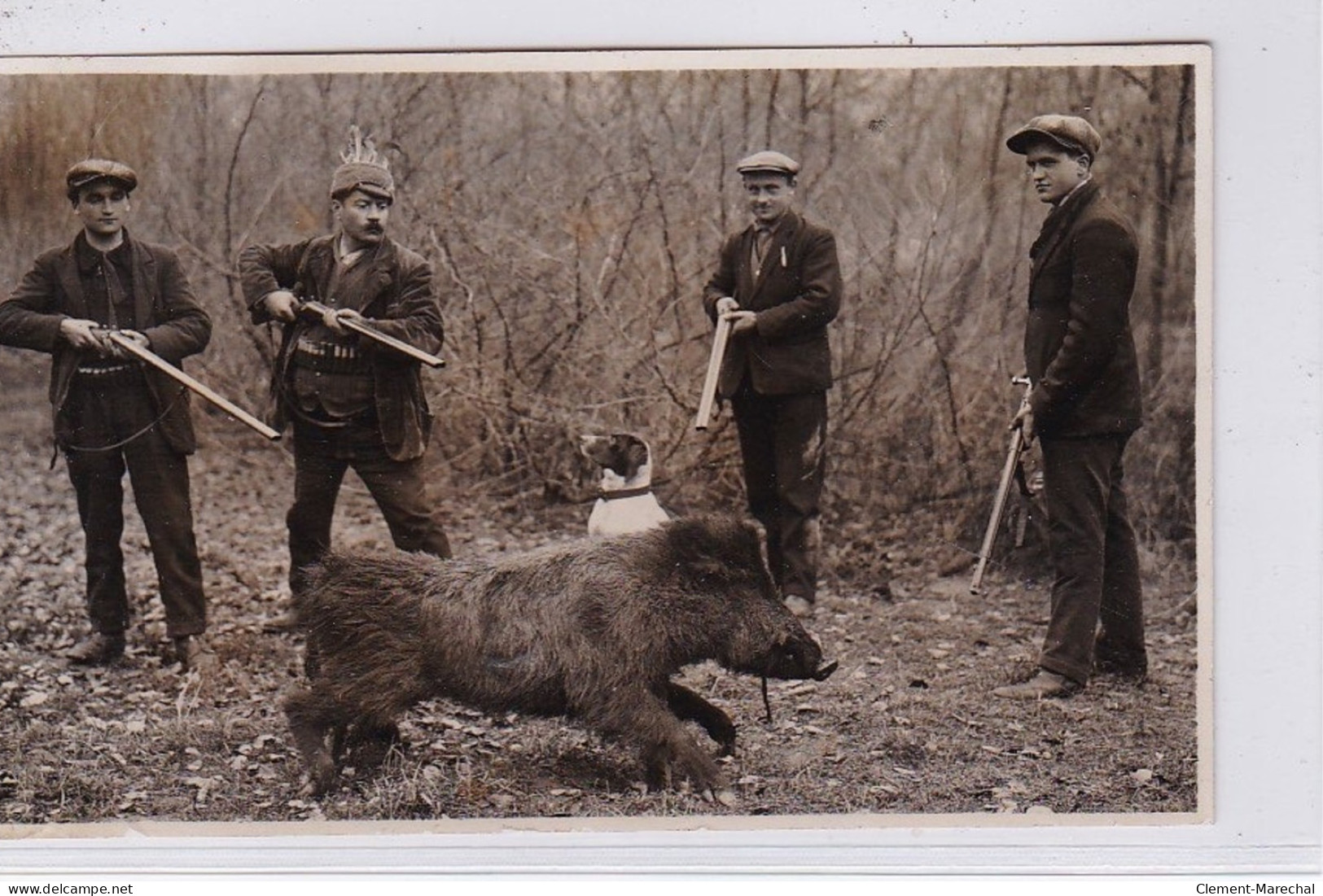 NANCY SUR CLUSES : Carte Photo D'une Chasse Au Sanglier (voir Texte !) - Très Bon état - Sonstige & Ohne Zuordnung