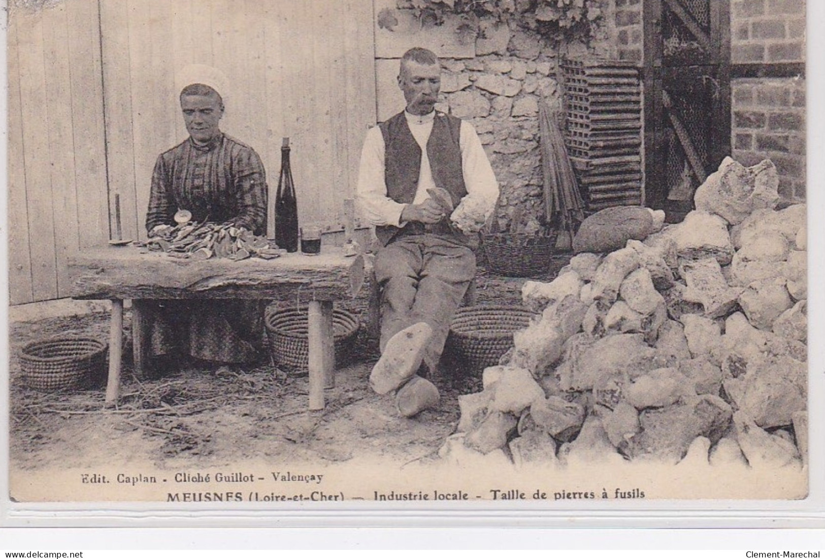 MEUSNES : Industrie Locale - Taille De Pierres à Fusils - Très Bon état - Autres & Non Classés