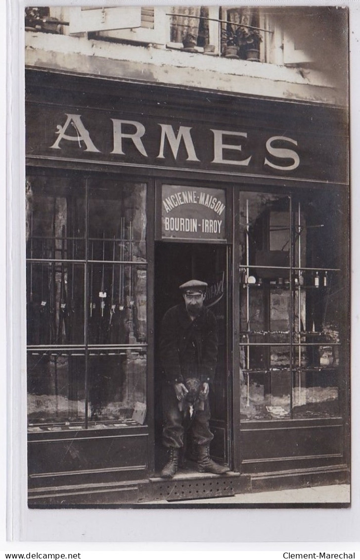 MARTIGNY LES BAINS : Carte Photo De L'armurerie CHASSEL (anciennement BOURDIN IRROY) Chasse - Très Bon état - Autres & Non Classés