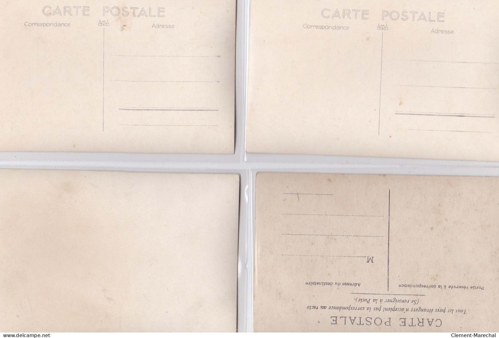 NANTEUIL LES MEAUX : lot de 21 cartes photo de l'école des filles (est jointe la pochette d'origine) - très bon état