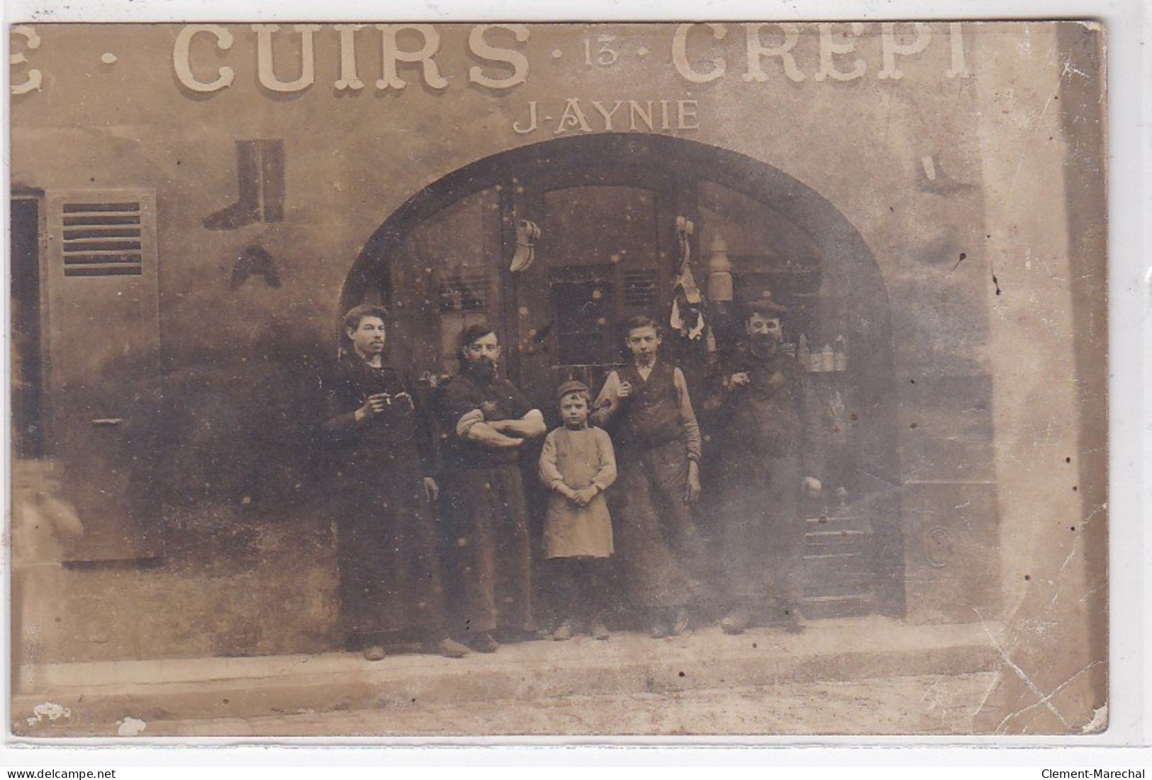 TOULOUSE : Carte Photo Du Magasin De Cuirs Et Toiles AYNIE (13 Rue Saint Ursule) - Très Bon état - Toulouse