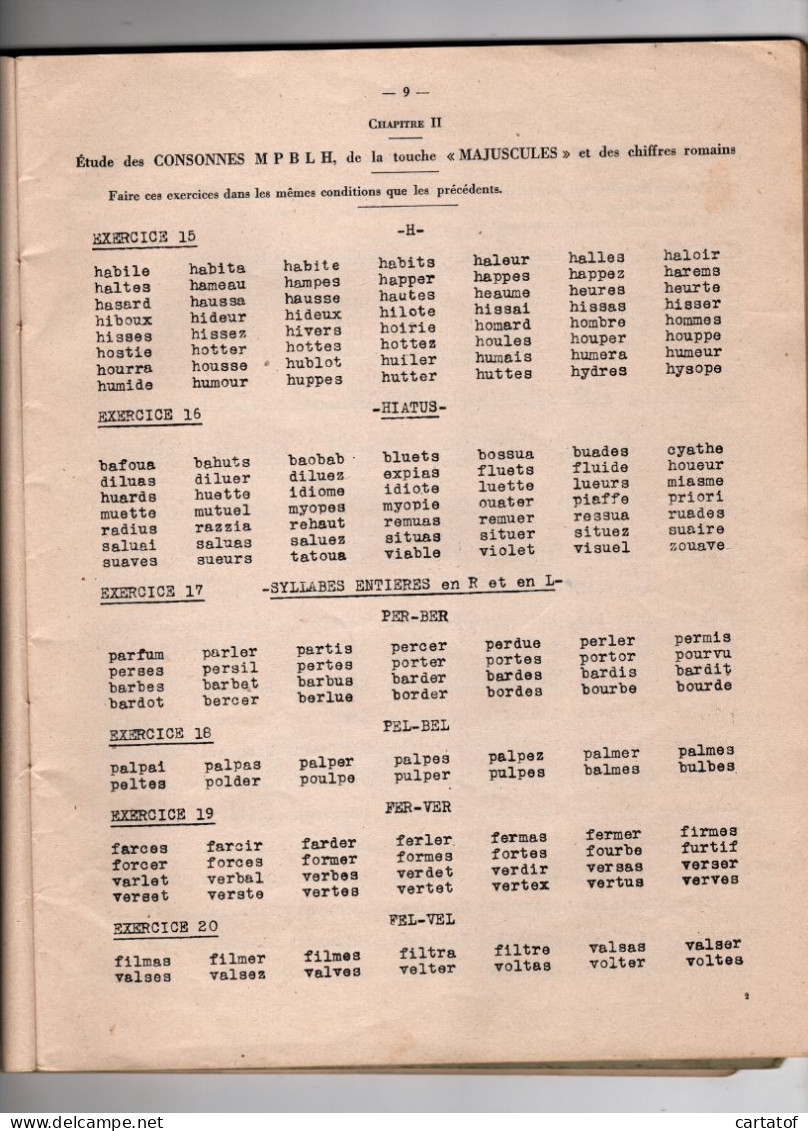 LA DACTYLOGRAPHIE METHODE DES DIX DOIGTS . Robert ROY 1947 . - Altri & Non Classificati