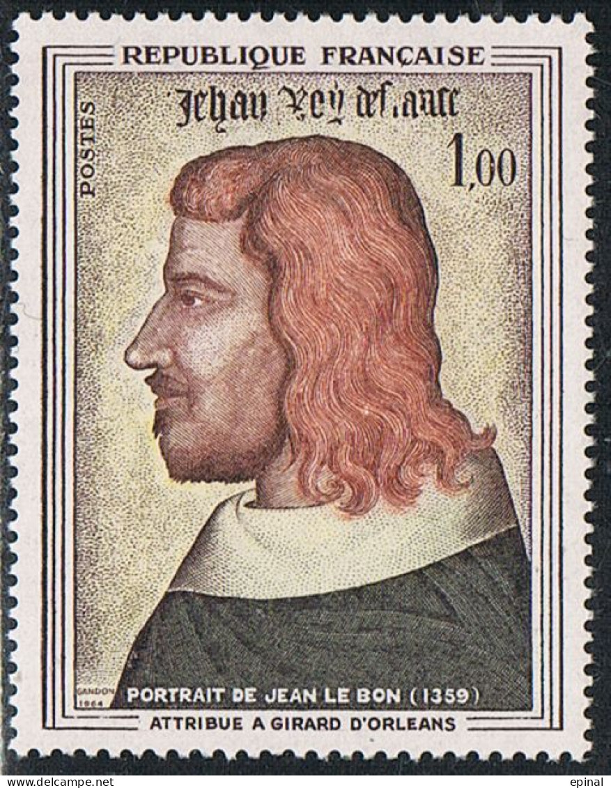 FRANCE : N° 1413 ** (Jean II Le Bon, Roi De France) - PRIX FIXE - - Unused Stamps