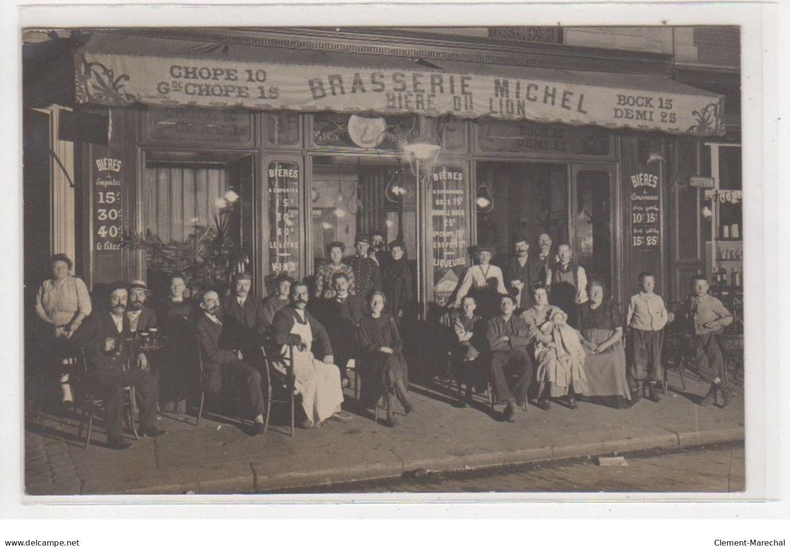 PARIS 10ème : Carte Photo De La Brasserie Michel - Café Raeppel Au 10 Boulevard Saint Martin (pris De Nuit)très Bon état - Paris (10)