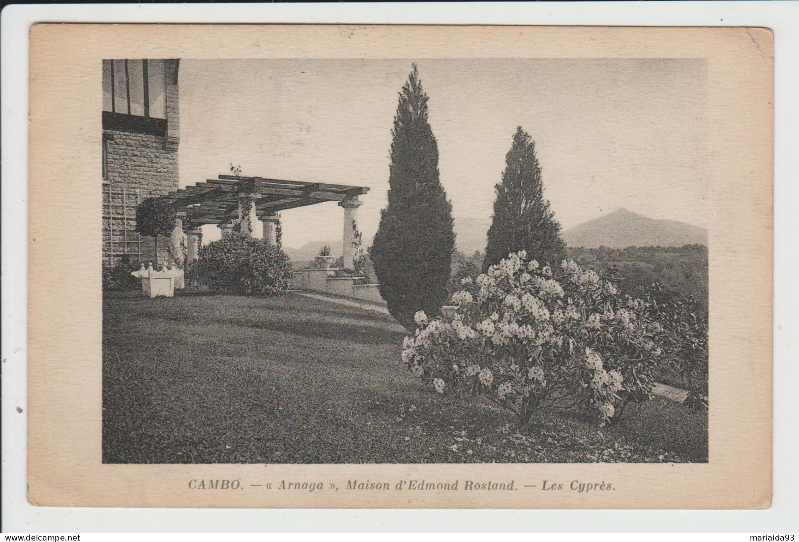 CAMBO LES BAINS - PYRENEES ATLANTIQUES - ARNAGA, MAISON D'EDMOND ROSTAND - LES CYPRES - Cambo-les-Bains