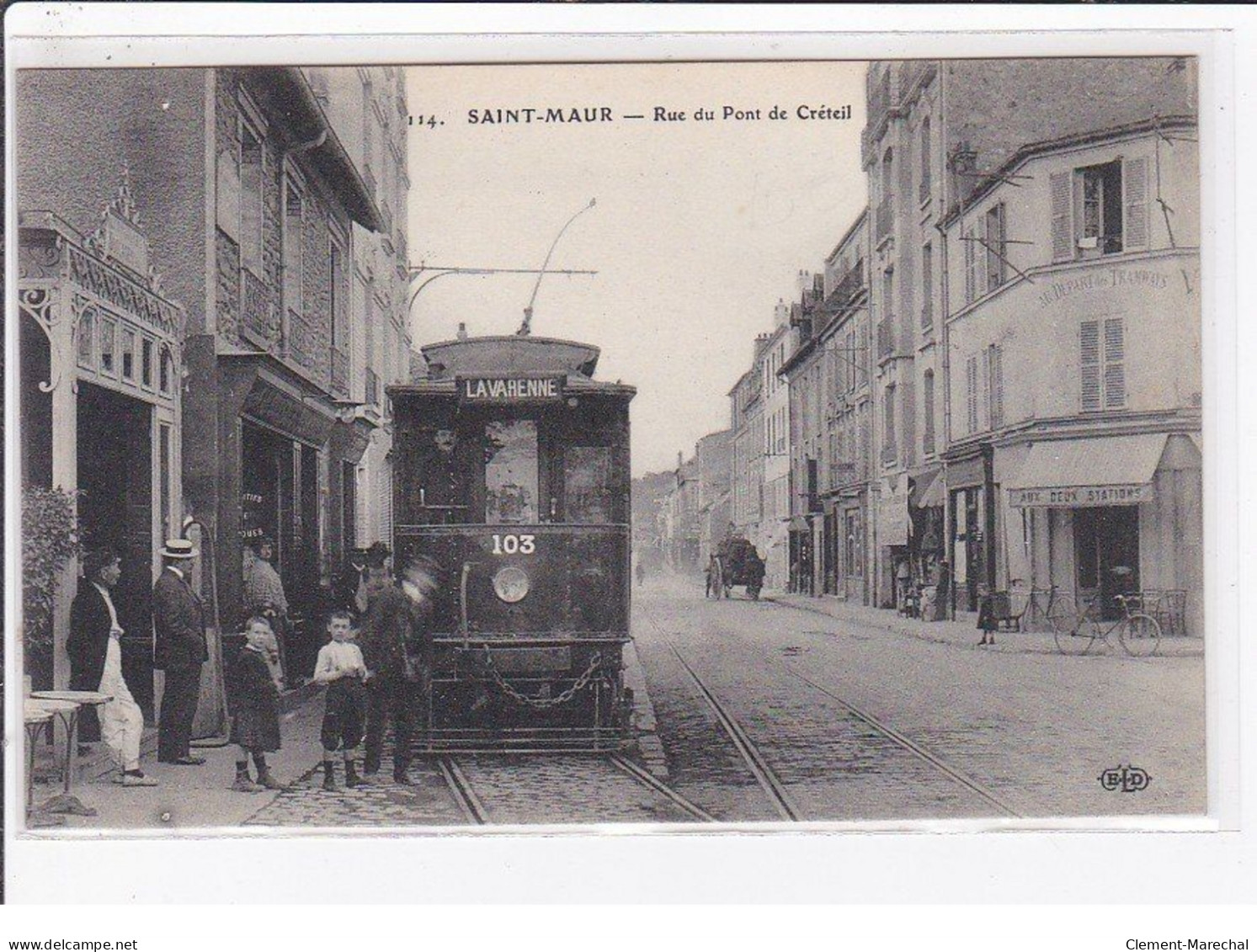SAINT MAUR : Le Tramway Rue Du Pont De Creteil - Très Bon état - Saint Maur Des Fosses