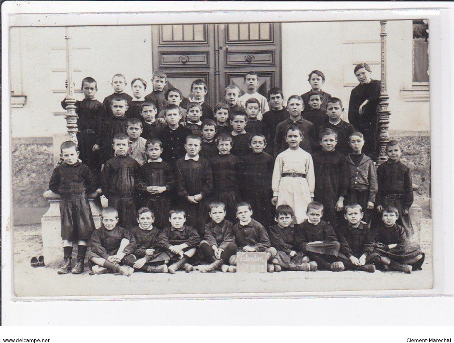 VALENTON : Carte Photo D'une Classe D'école En 1912 - Très Bon état - Valenton