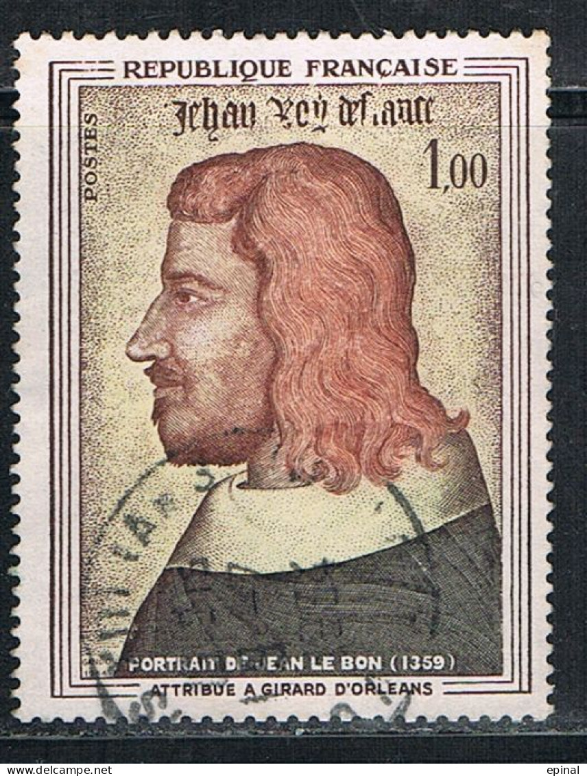 FRANCE : N° 1413 Oblitéré "TàD Rond" (Jean II Le Bon, Roi De France) - PRIX FIXE - - Used Stamps