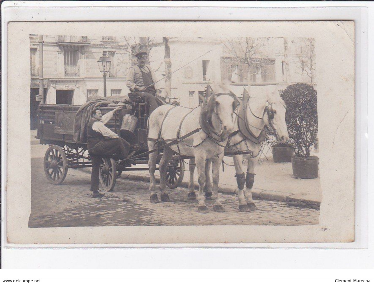 IVRY SUR SEINE ? : Carte Photo D'un Attelage De Livraison - Bon état - Ivry Sur Seine