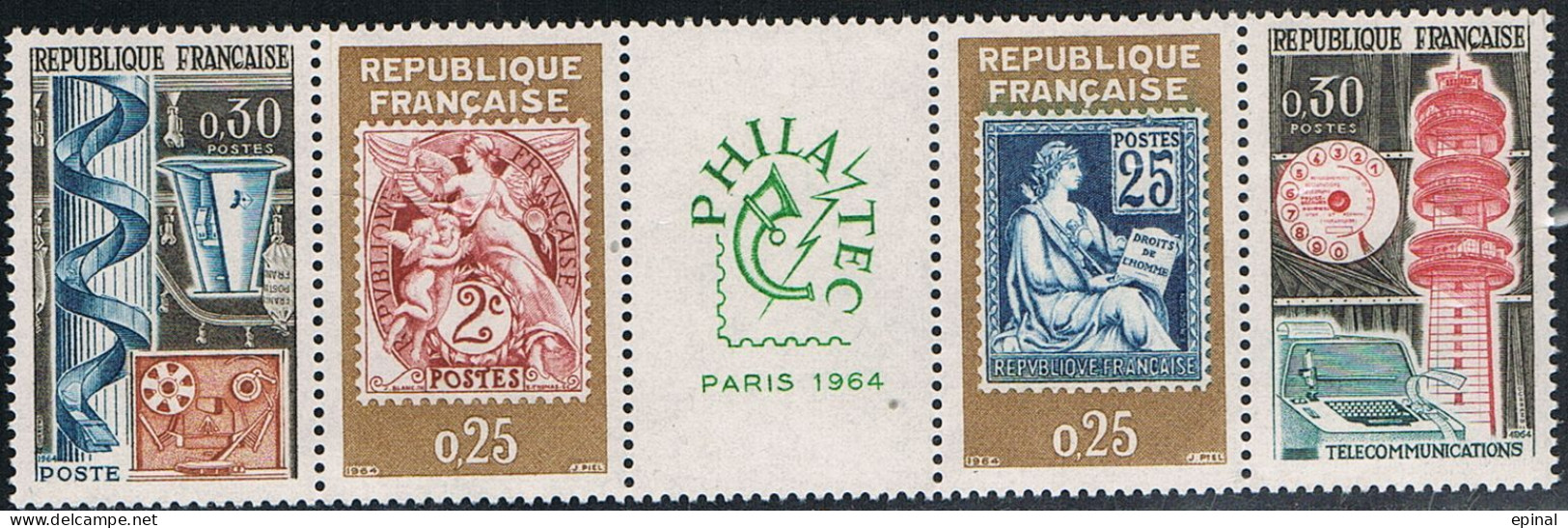 FRANCE : N° 1417A ** (Exposition Philatélec, à Paris) - PRIX FIXE - - Unused Stamps