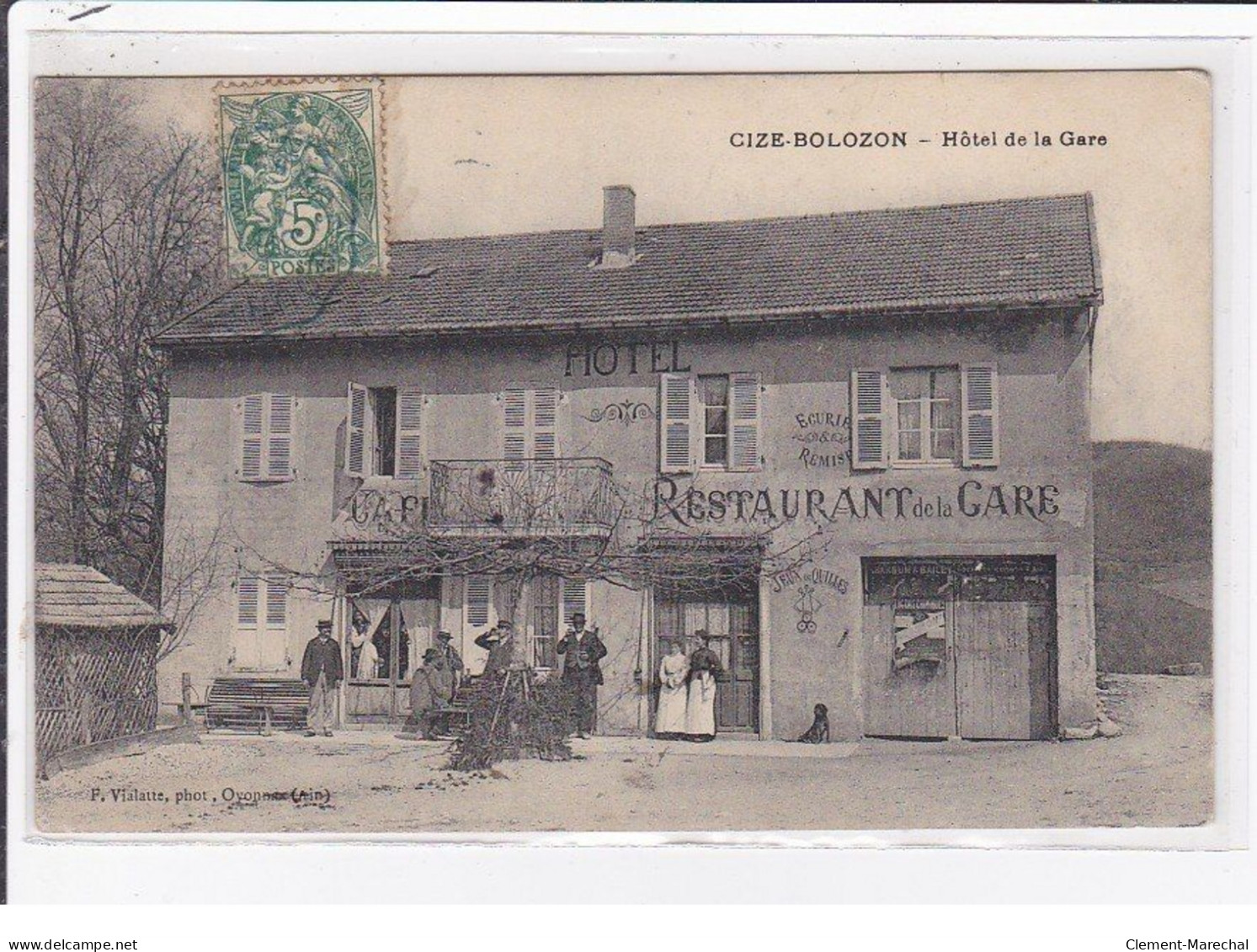 CIZE BOLOZON : Hotel De La Gare - Très Bon état - Non Classificati