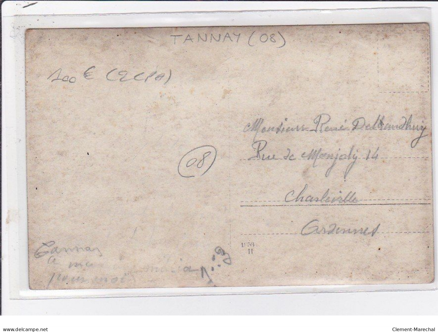 TANNAY : Lot De 2 Cartes Photo Du Camp De Discipline En 1912 - état - Other & Unclassified