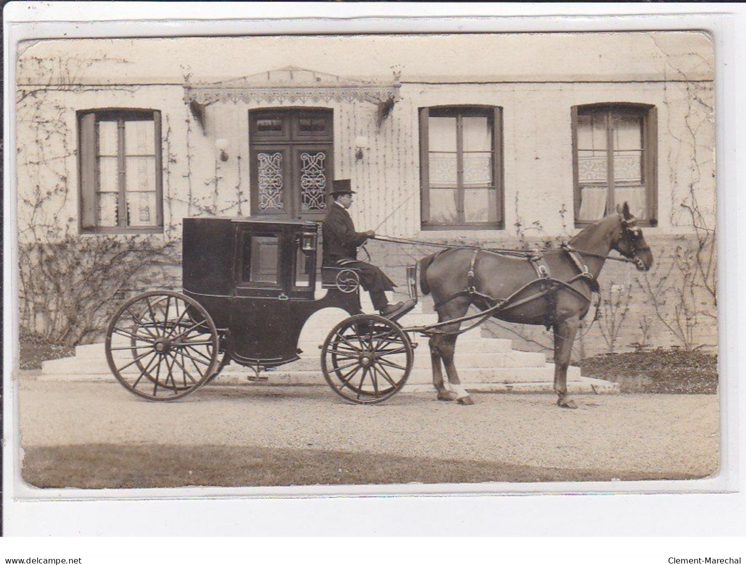 BESANCON : Lot De 4 Cartes Photo D'un Conducteur De Fiacre (attelage)(photo D'HOOP) - Très Bon état (1 Cpa Abimée) - Besancon