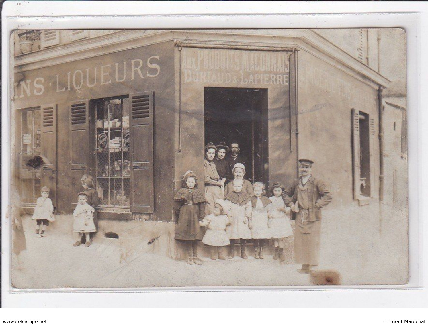 CHARENTON LE PONT : Carte Photo De L'épicerie "aux Produits Maconnais" DURIAUD Et LAPIERRE - Très Bon état - Charenton Le Pont