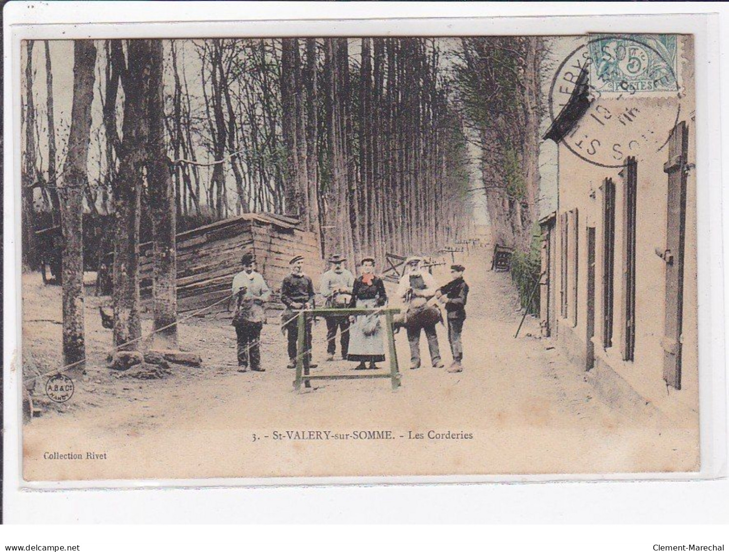 SAINT VALERY SUR SOMME : Les Corderies (très Rare En Couleur) - Très Bon état - Saint Valery Sur Somme