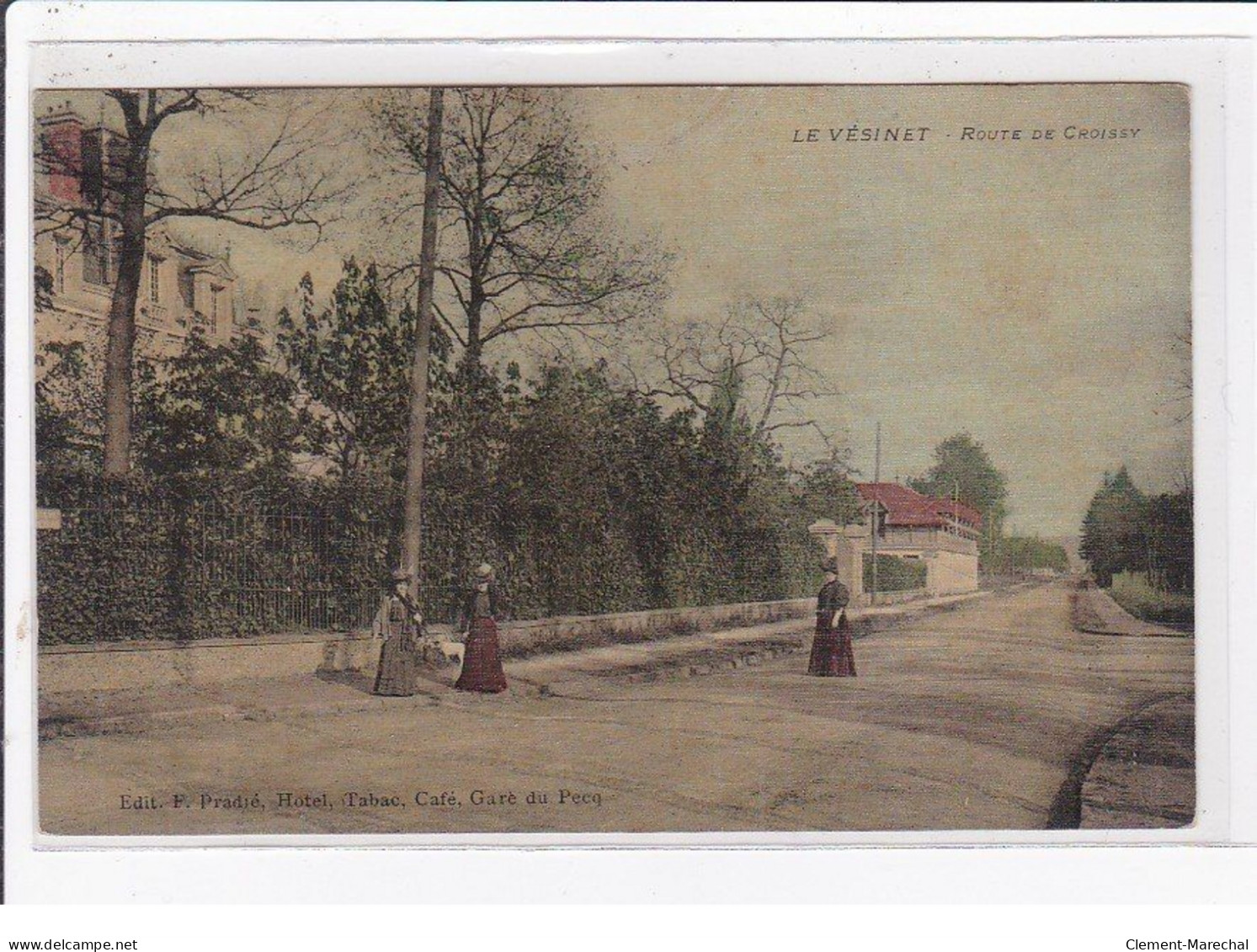 LE VESINET : La Route De Croissy (toillée) - Très Bon état - Le Vésinet