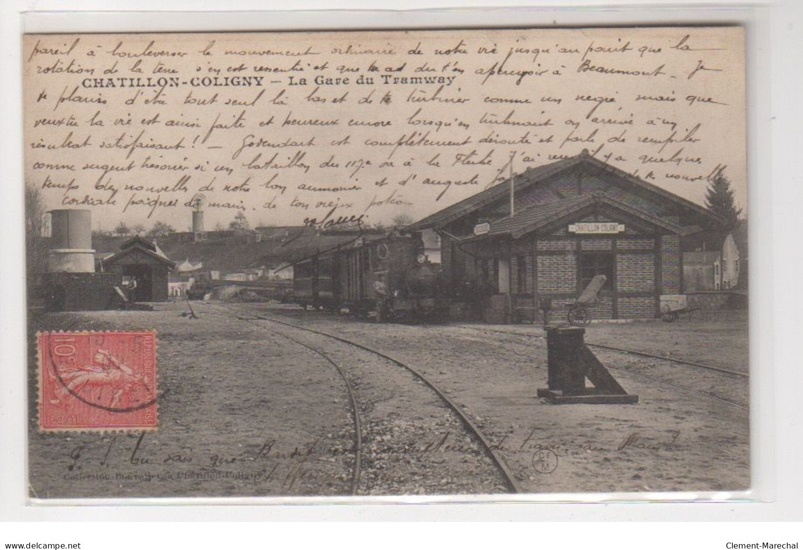 CHATILLON COLIGNY : La Gare Du Tramway - Très Bon état - Chatillon Coligny