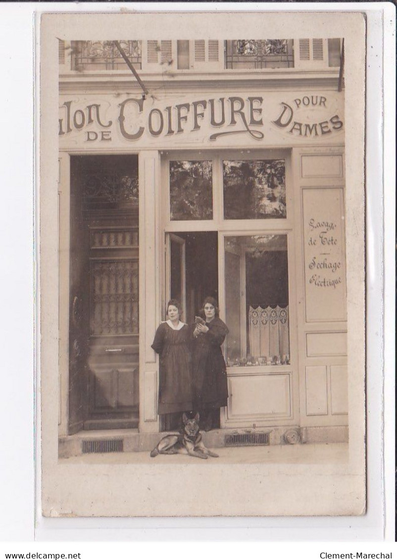 A LOCALISER : Carte Photo D'un Salon De Coiffure (coiffeur) - état - Photos