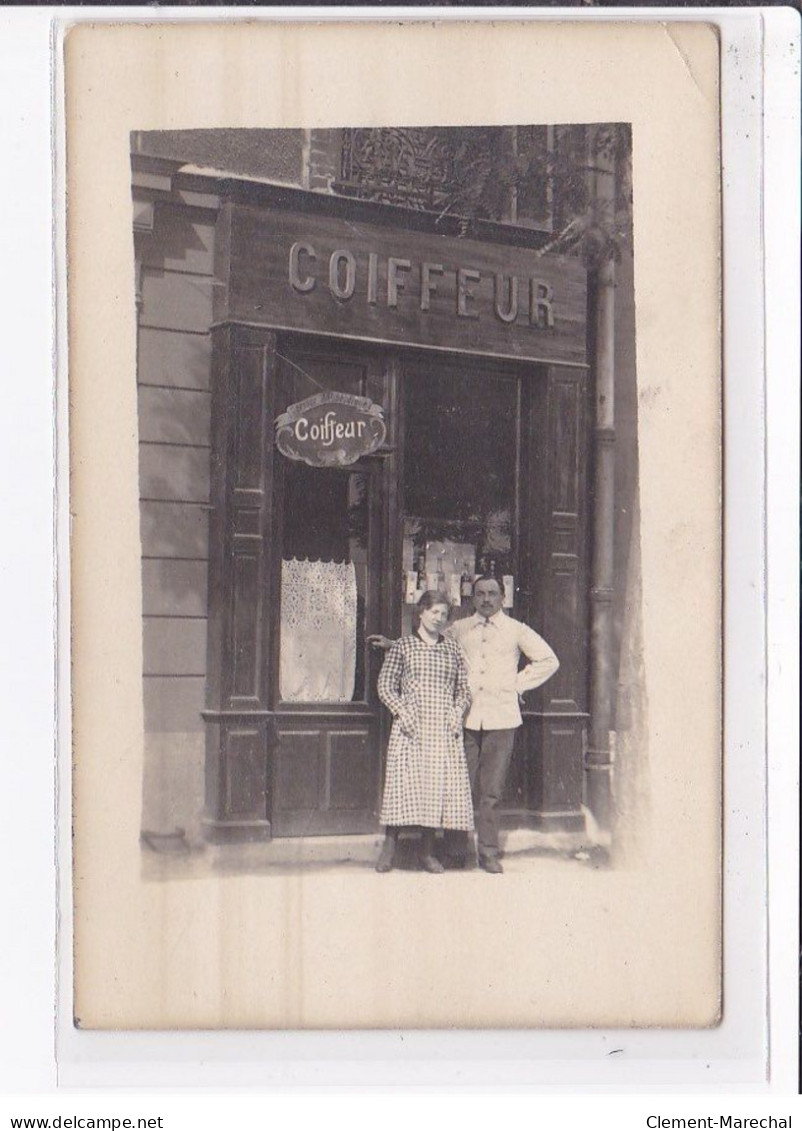 A LOCALISER : Carte Photo D'un Salon De Coiffure (coiffeur) - état - Photos