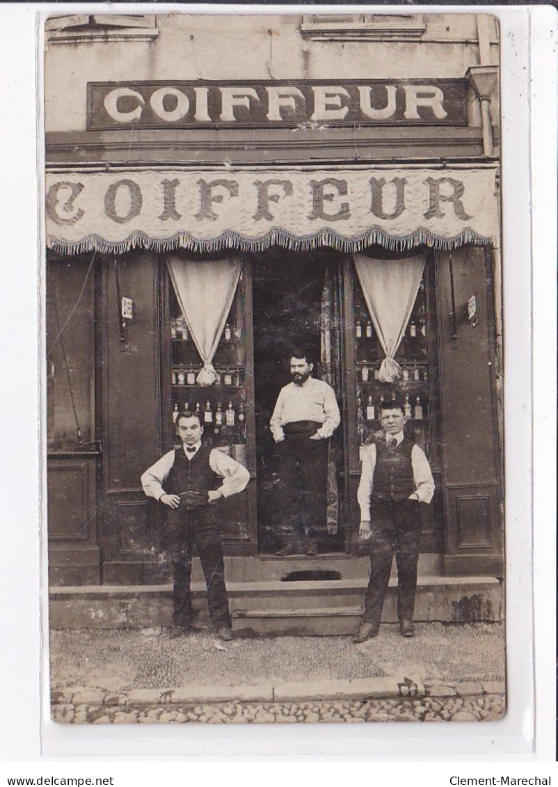 A LOCALISER : Carte Photo D'un Salon De Coiffure (coiffeur) - état - Photos