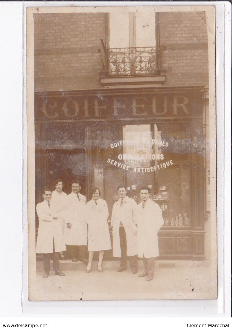 A LOCALISER : Carte Photo D'un Salon De Coiffure (coiffeur) - état - Photos