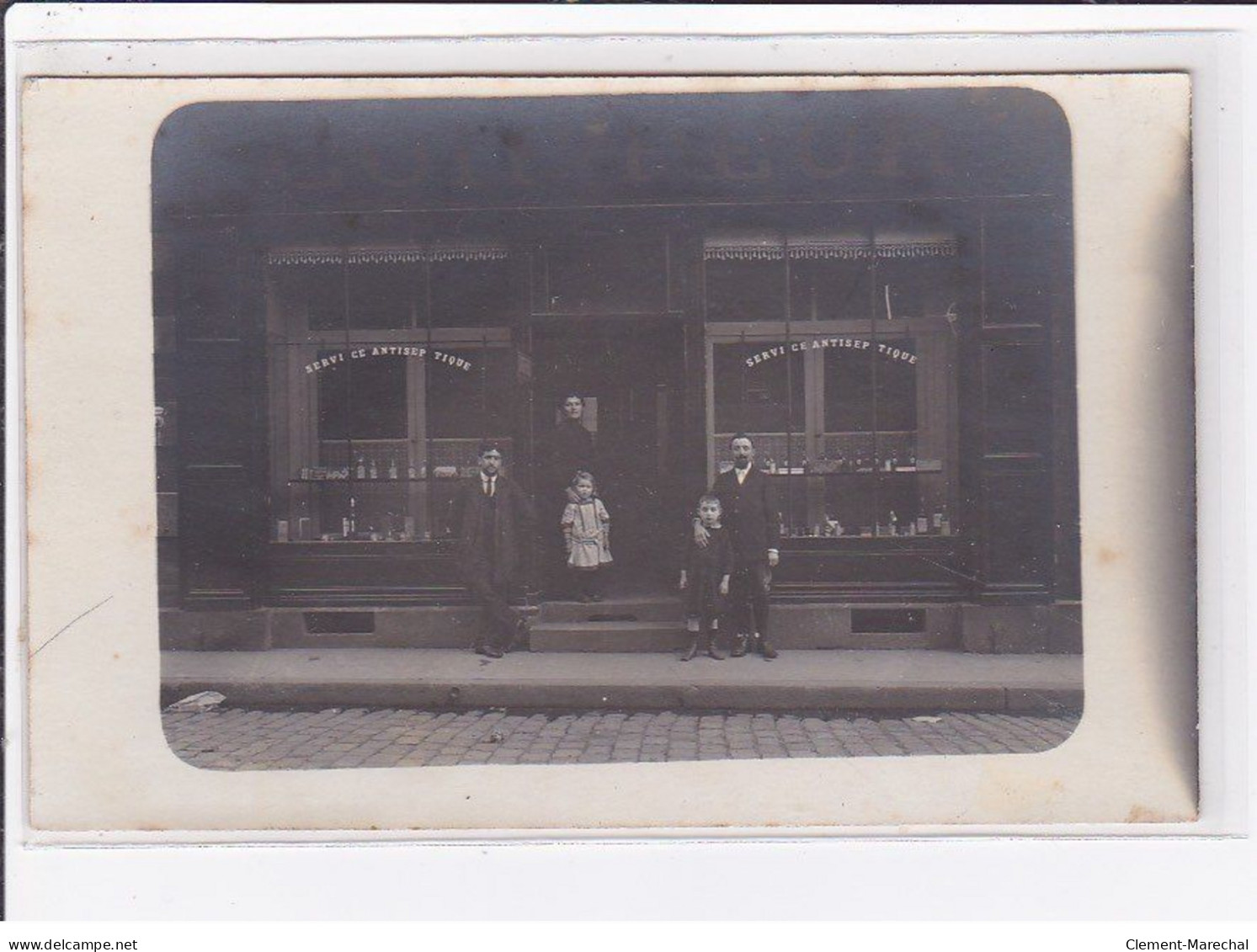 A LOCALISER : Carte Photo D'un Salon De Coiffure (coiffeur) -  Très Bon état - Photos