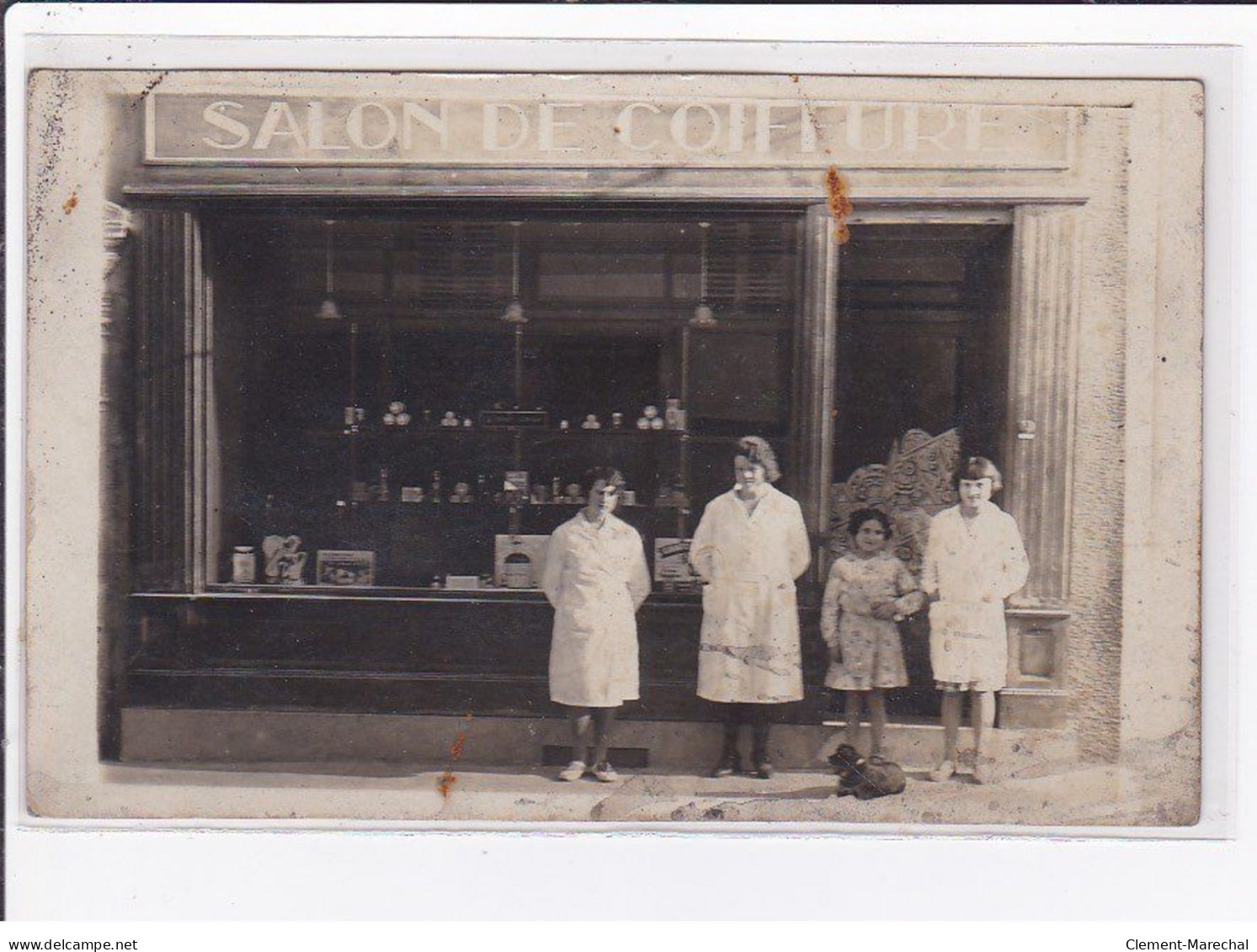 A LOCALISER : Carte Photo D'un Salon De Coiffure (coiffeur) - état - Foto