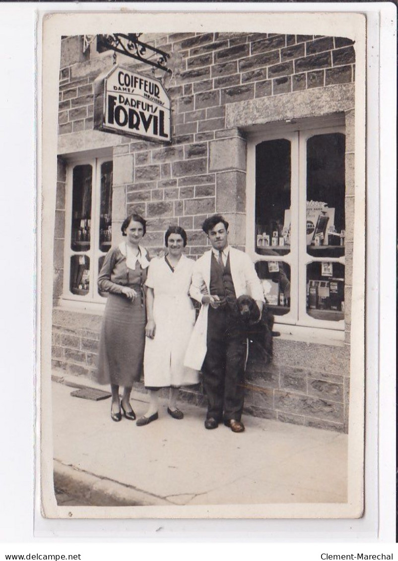 A LOCALISER : Carte Photo D'un Salon De Coiffure (coiffeur) -  Très Bon état - Foto