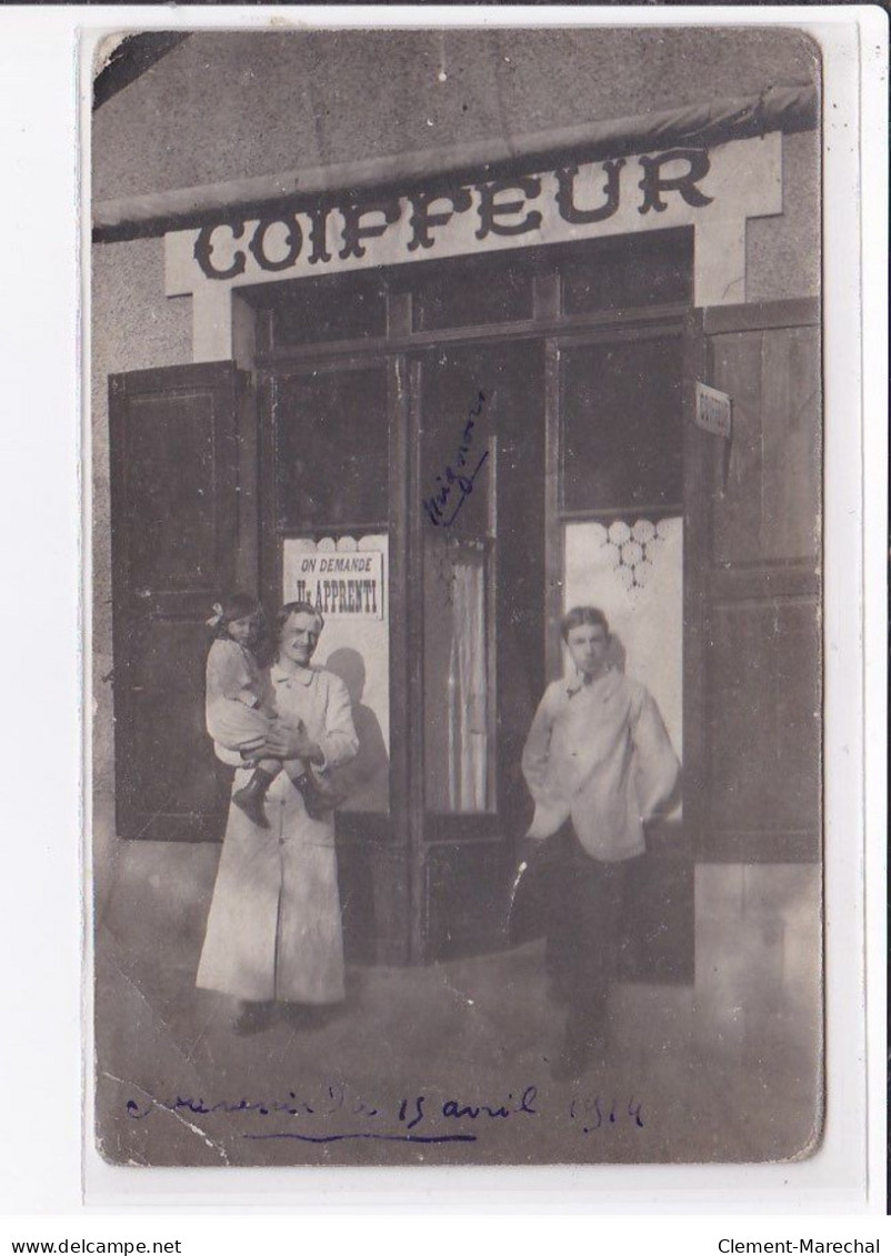 A LOCALISER : Carte Photo D'un Salon De Coiffure (coiffeur) - état - Foto's