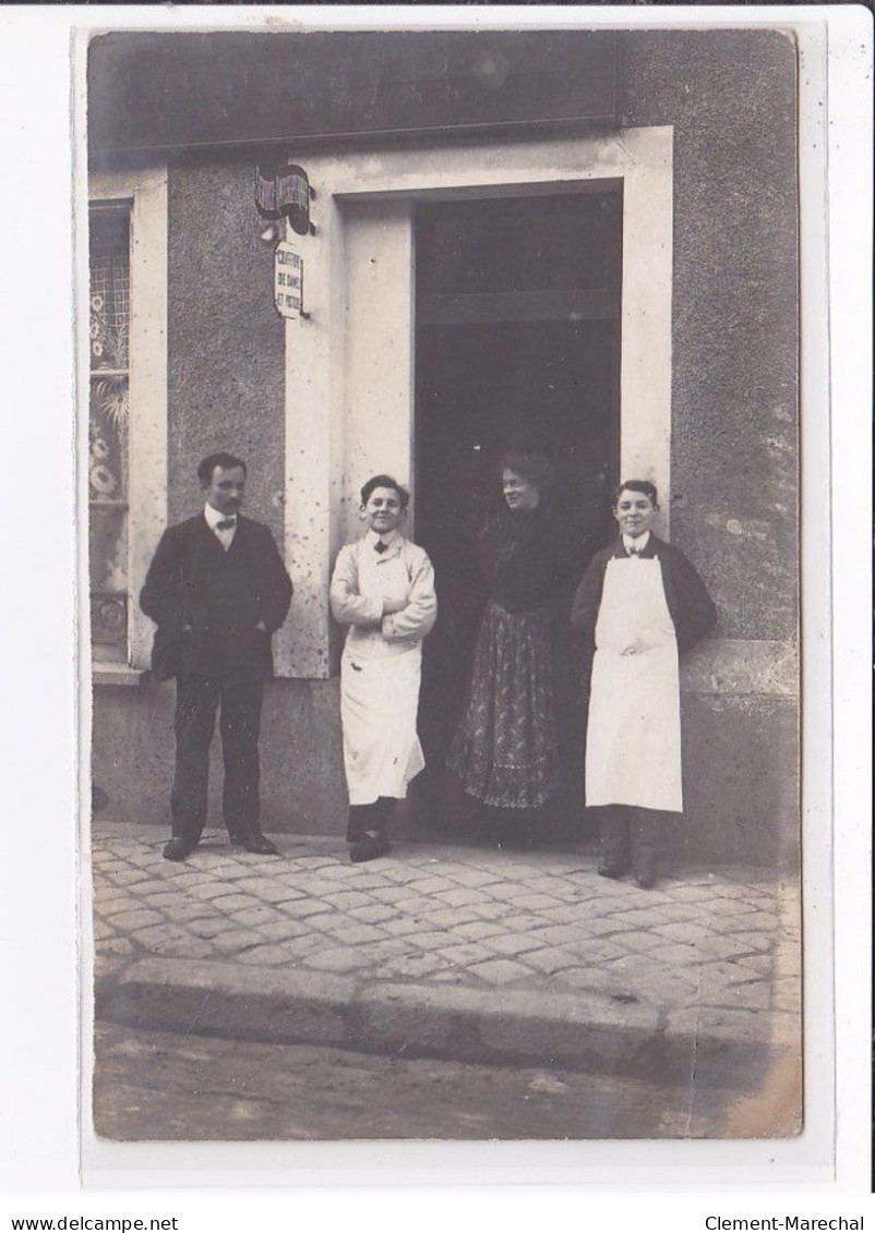 A LOCALISER : Carte Photo D'un Salon De Coiffure (coiffeur) - état - Foto