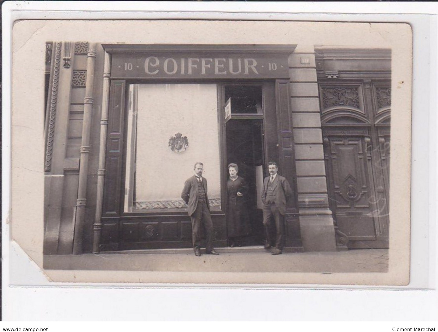 A LOCALISER : Carte Photo D'un Salon De Coiffure (coiffeur) - état - Foto