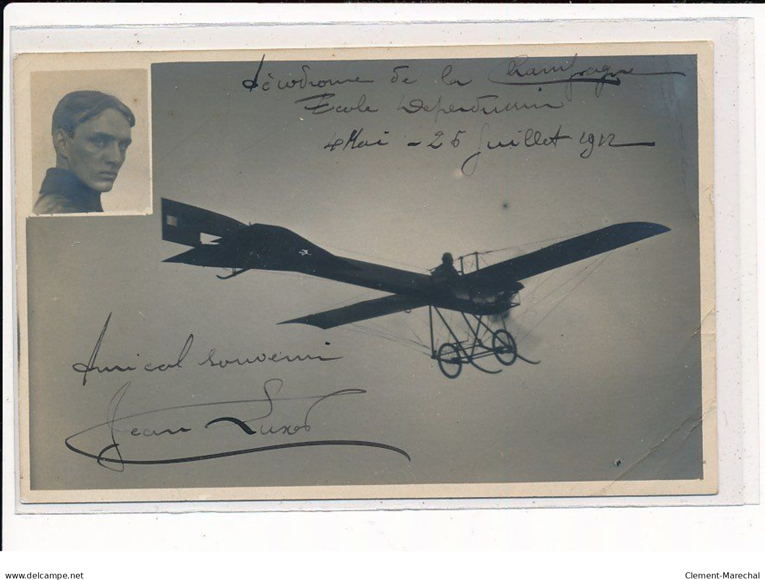 COURCY BETHENY : Autographe, Aérodrome - Très Bon état - Bétheny