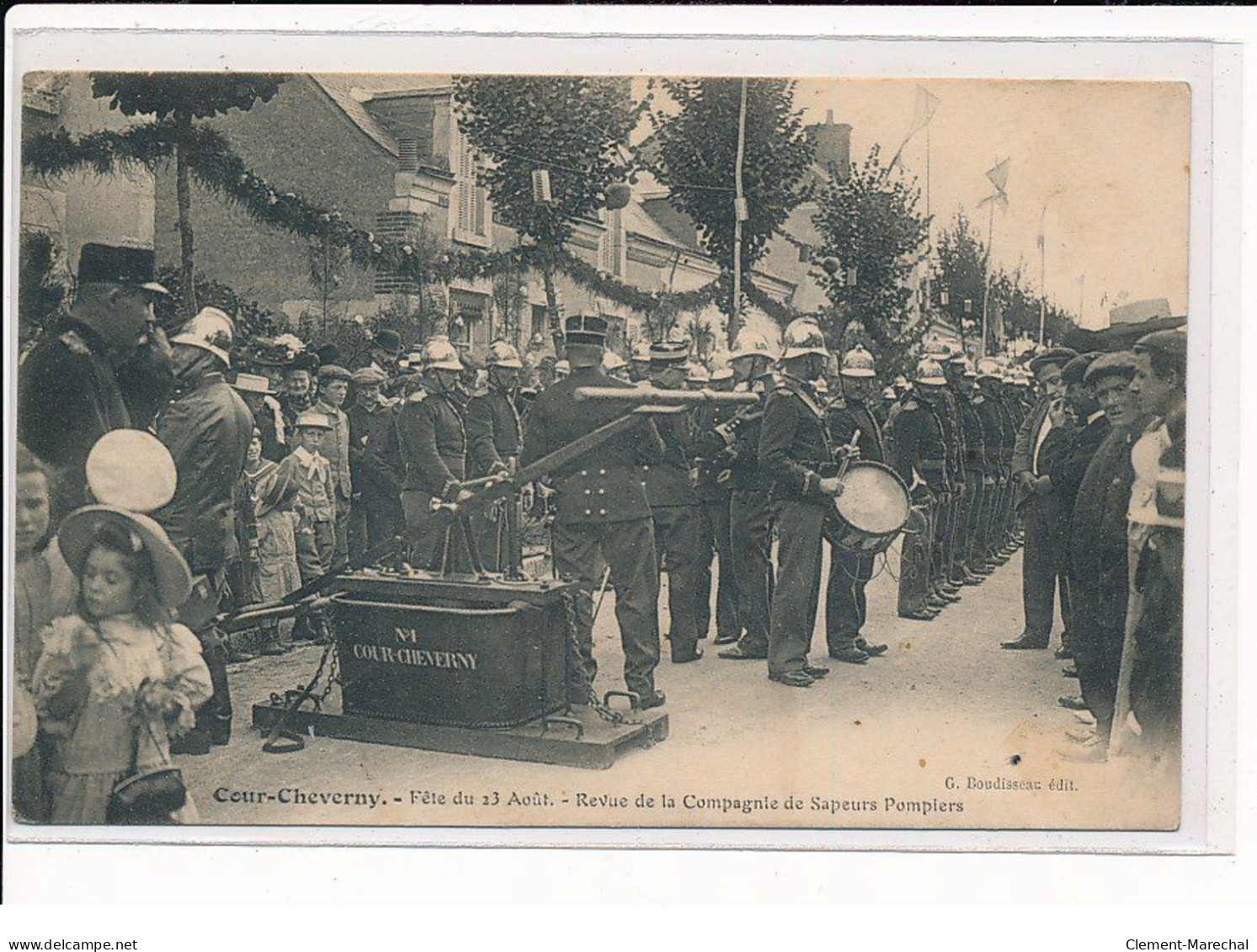 CHEVERNY : Fête Du 23 Août, Revue De La Compagnie De Sapeurs Pompiers - Très Bon état - Cheverny