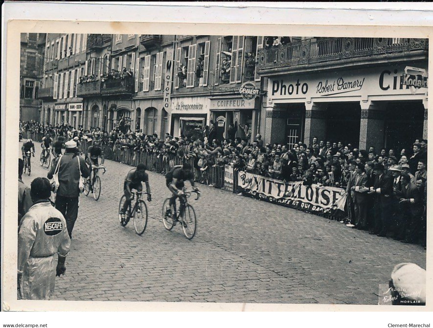 MORLAIX : Photo, Cyclisme (Tour De France 13 Juillet 1954,) - Très Bon état - Morlaix