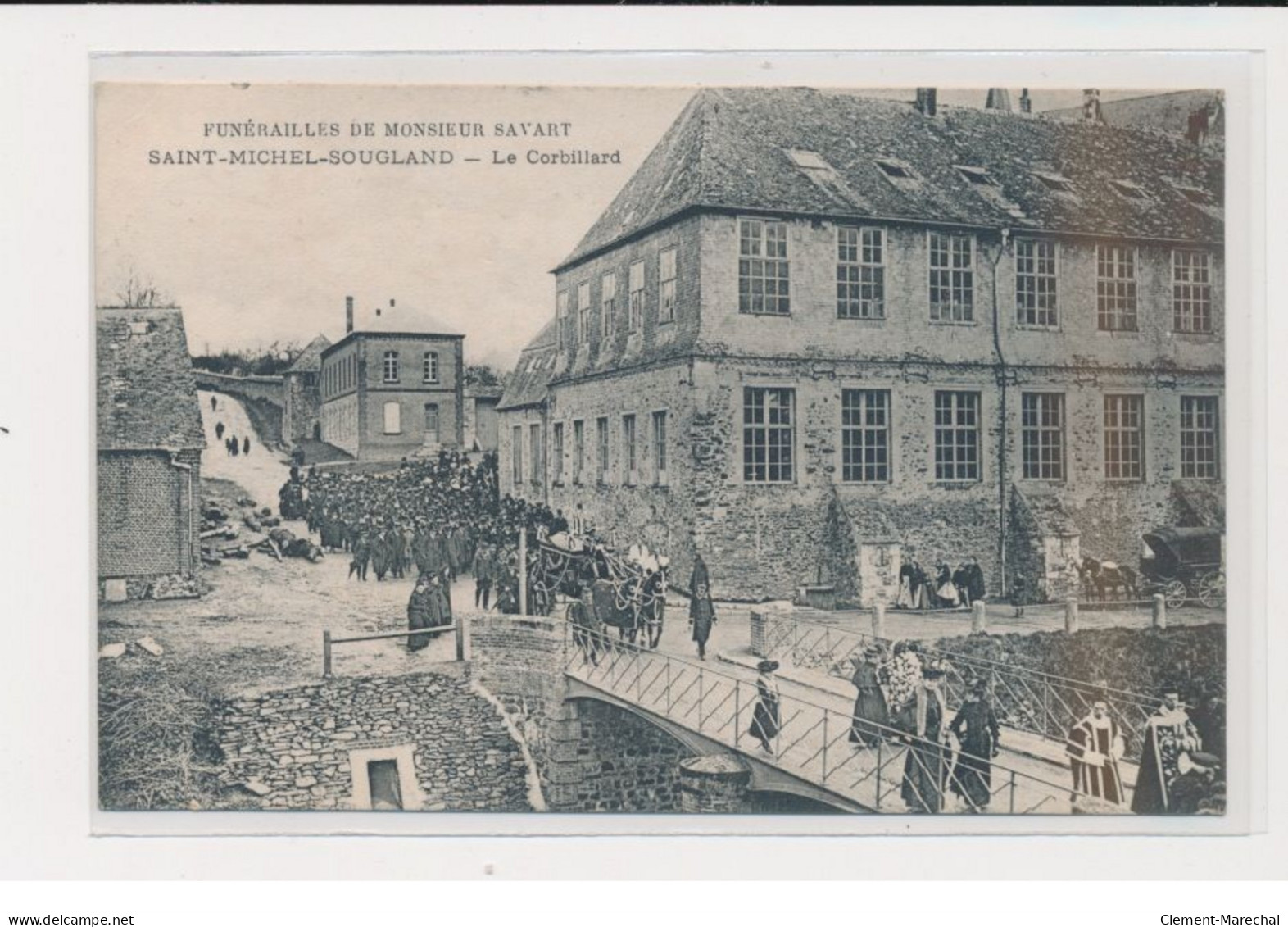 SAINT MICHEL SOUGLAND -  Funérailles De Monsieur Savart - Le Corbillard - Très Bon état - Sonstige & Ohne Zuordnung