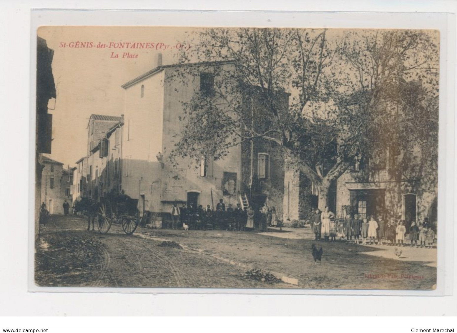 SAINT GENIS DES FONTAINES - La Place - Très Bon état - Sonstige & Ohne Zuordnung