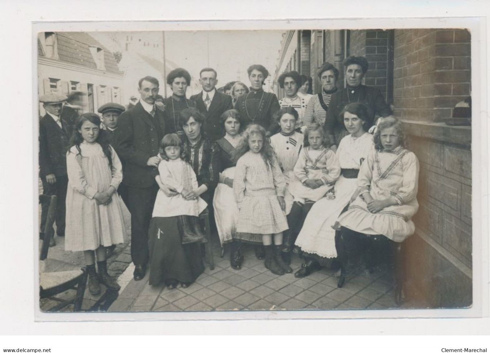 Carte Photo - Photo Millecamps - Rosendael - Groupe D'hommes, Femmes Et Enfants - Très Bon état - Andere & Zonder Classificatie