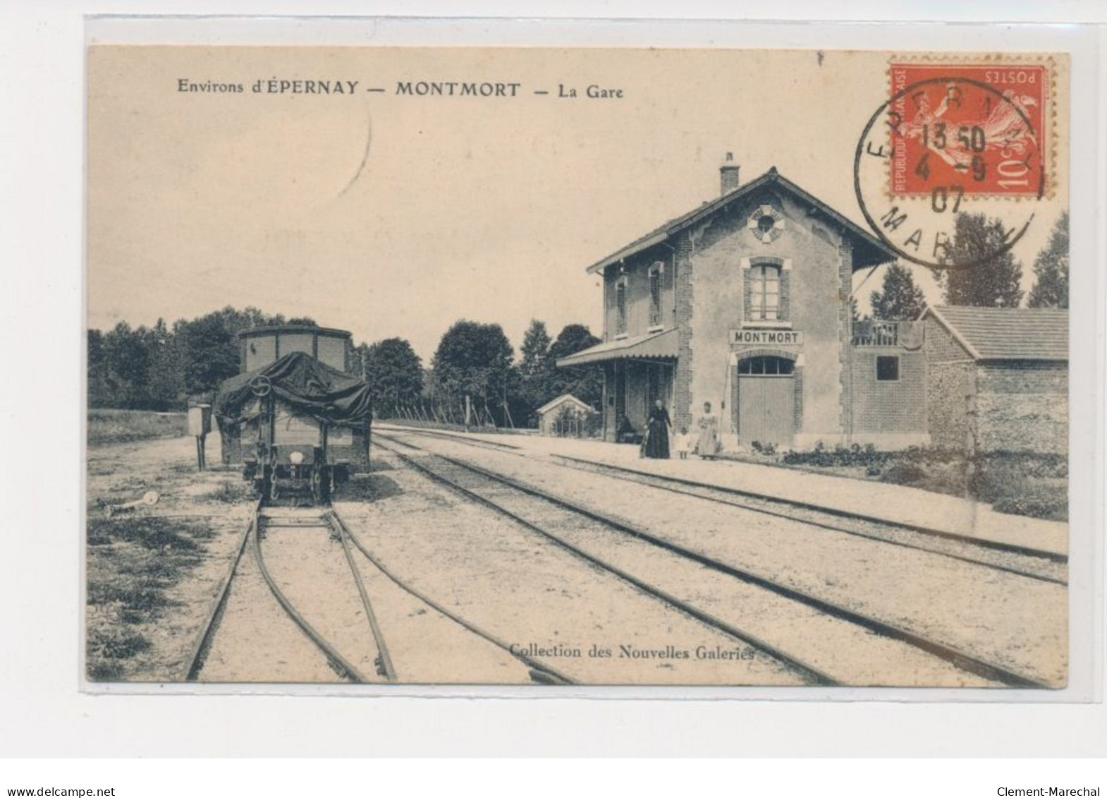 MONTMORT - La Gare - état - Montmort Lucy