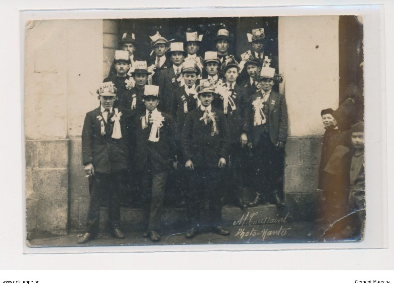 Carte Photo - Hommes Décorés - état - Nantes