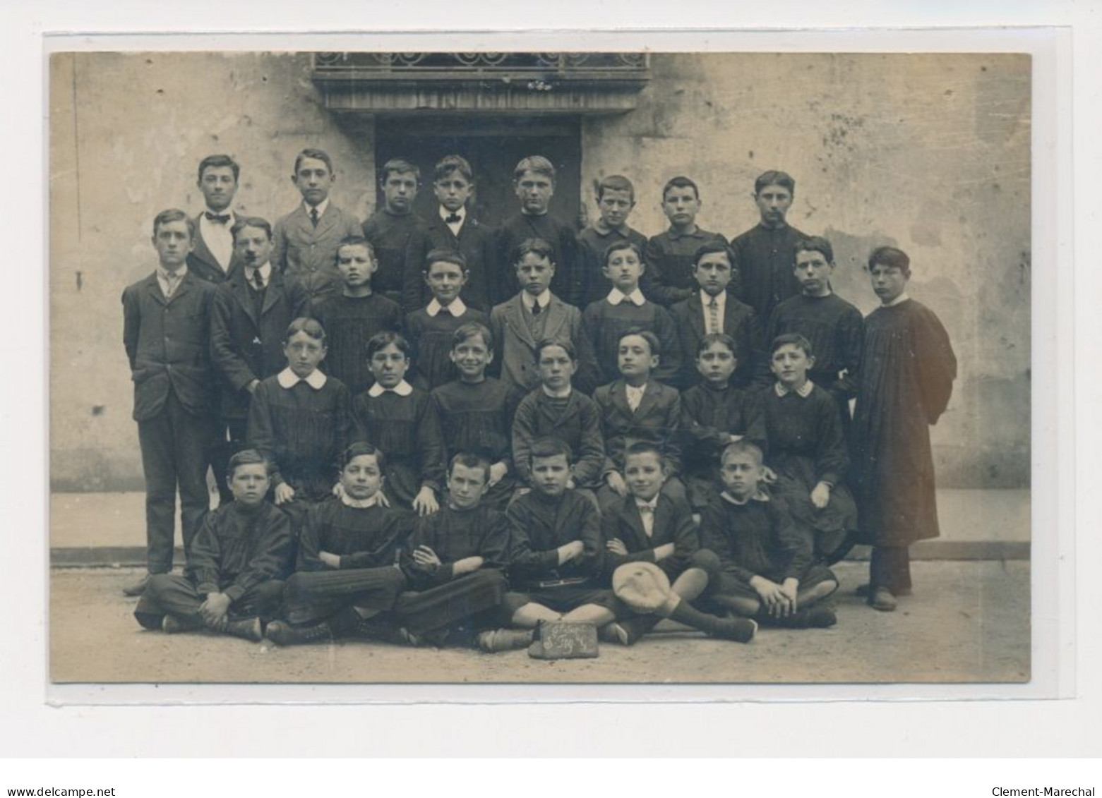 SAINT FOY LA GRANDE - Carte Photo - Ecole Garçons - état - Autres & Non Classés