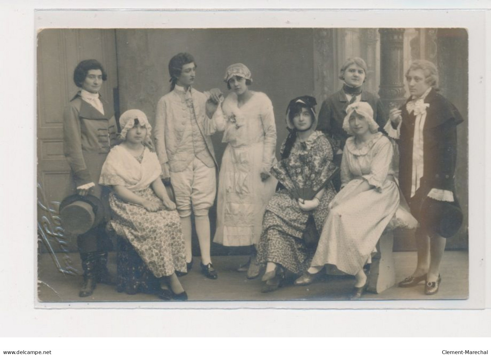 MONTELIMAR - Carte Photo - Hommes Et Femmes Costumés - état - Montelimar