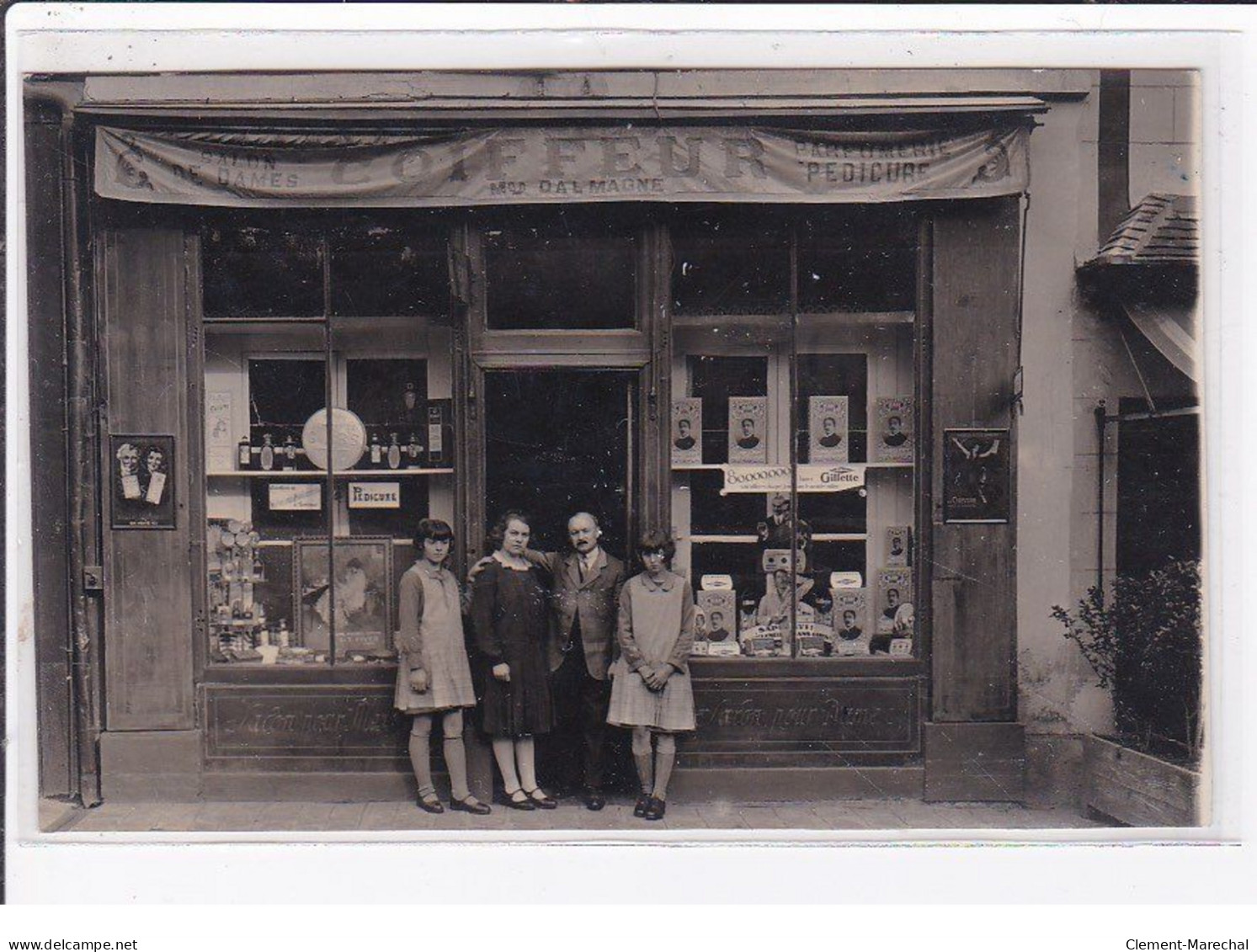 RAMBOUILLET : Carte Photo Du Salon De Coiffure DALMAGNE (coiffeur) (photo Queste à Versailles) - Très Bon état - Rambouillet