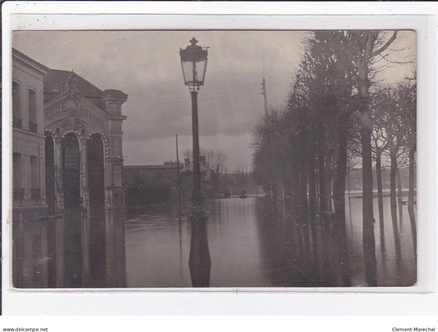 ELBEUF : Carte Photo Des Crues  (cirque - Théâtre) - Très Bon état - Elbeuf