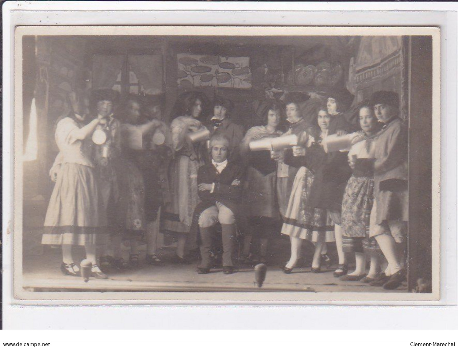 MEAUX : Carte Photo D'une Pièce De Théâtre - Travestis - (alsacienne) - Très Bon état - Meaux