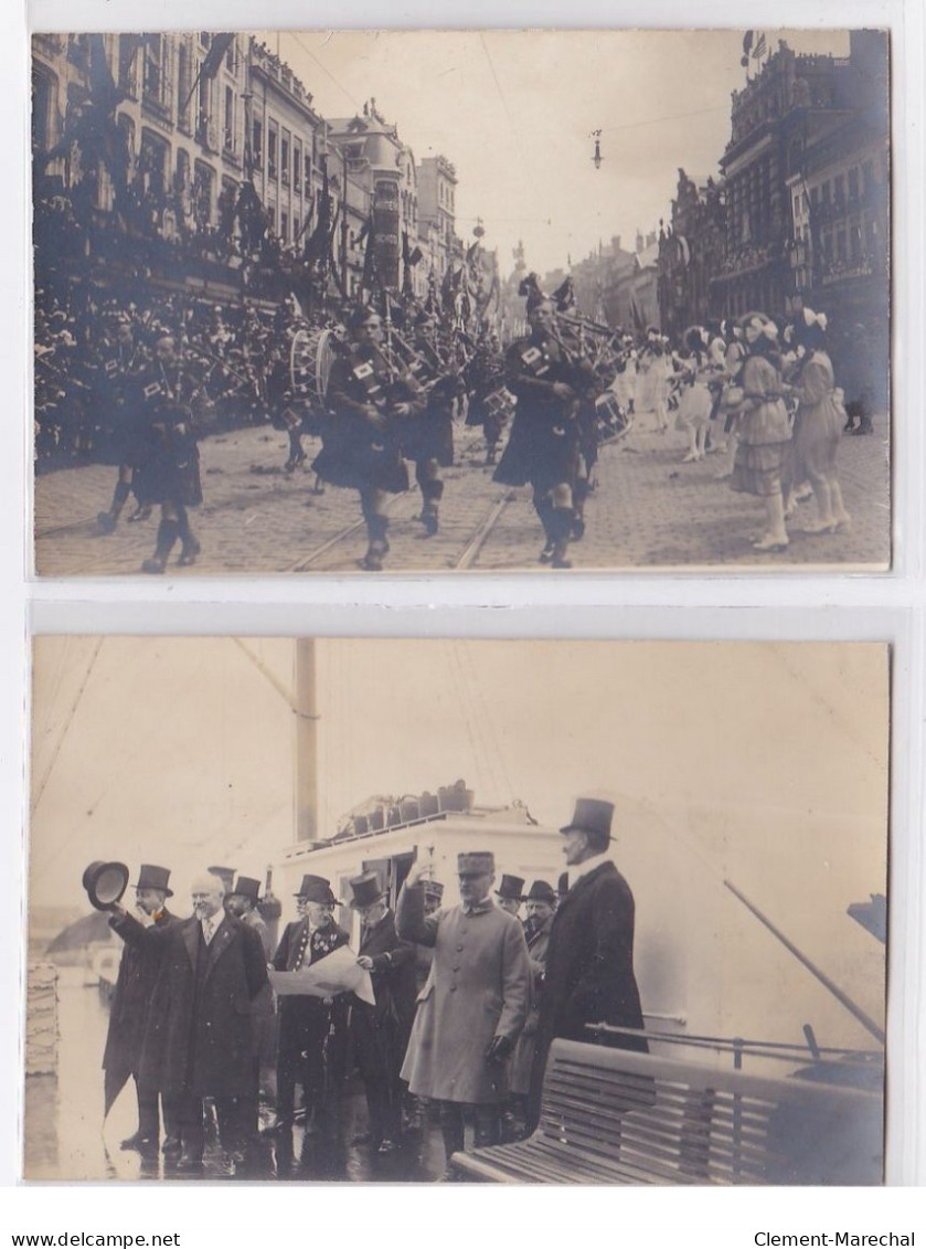 ROUEN : Lot De 5 Cartes Photo De La Visite Du Président Poincarré En Janvier 1913 - Très Bon état - Rouen