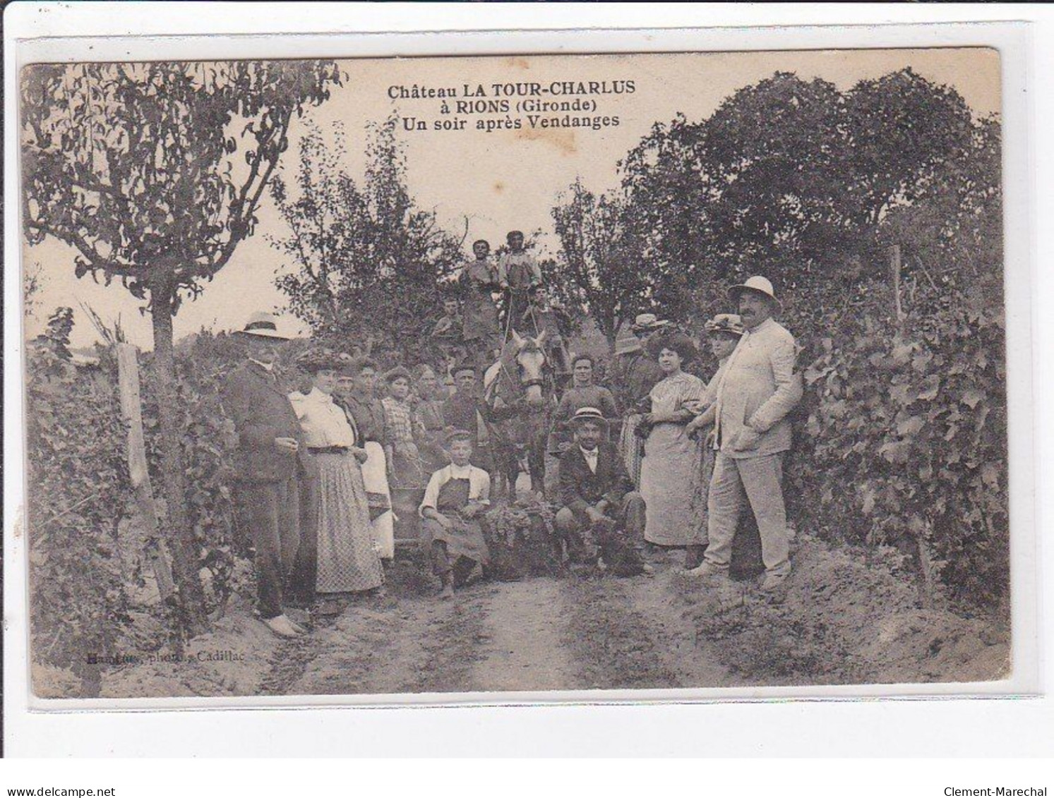 RIONS : Chateau LA TOUR CHARLUS : Un Soir Après Les Vendanges - Très Bon état - Otros & Sin Clasificación