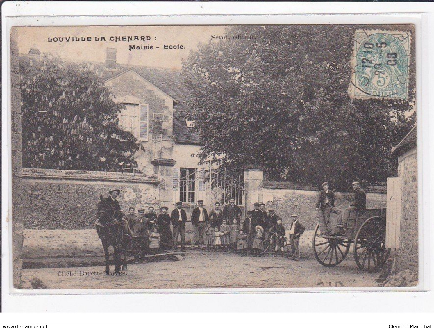 LOUVILLE LA CHENARD : Mairie Et école - Très Bon état - Altri & Non Classificati