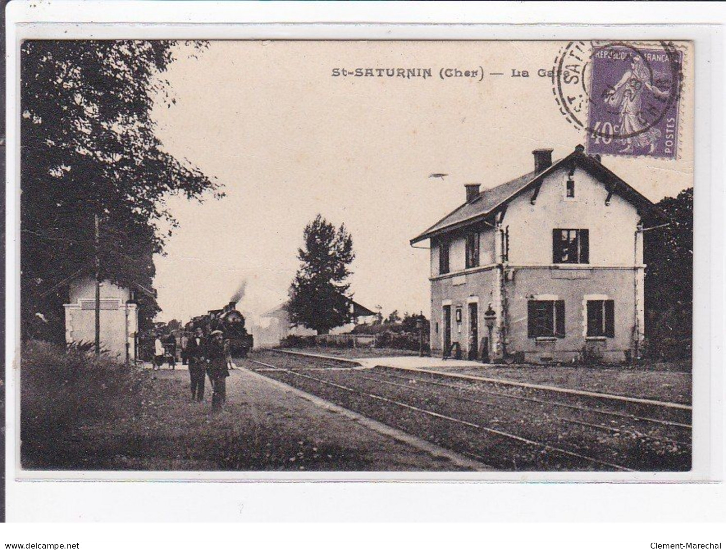 SAINT SATURNIN : La Gare - Bon état (feutre Au Dos) - Saint-Saturnin