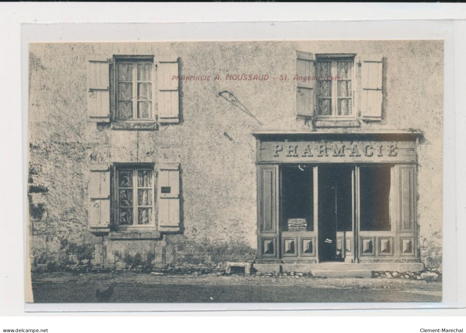 SAINT ANGEAU - Pharmacie A. Moussaud - Très Bon état - Sonstige & Ohne Zuordnung