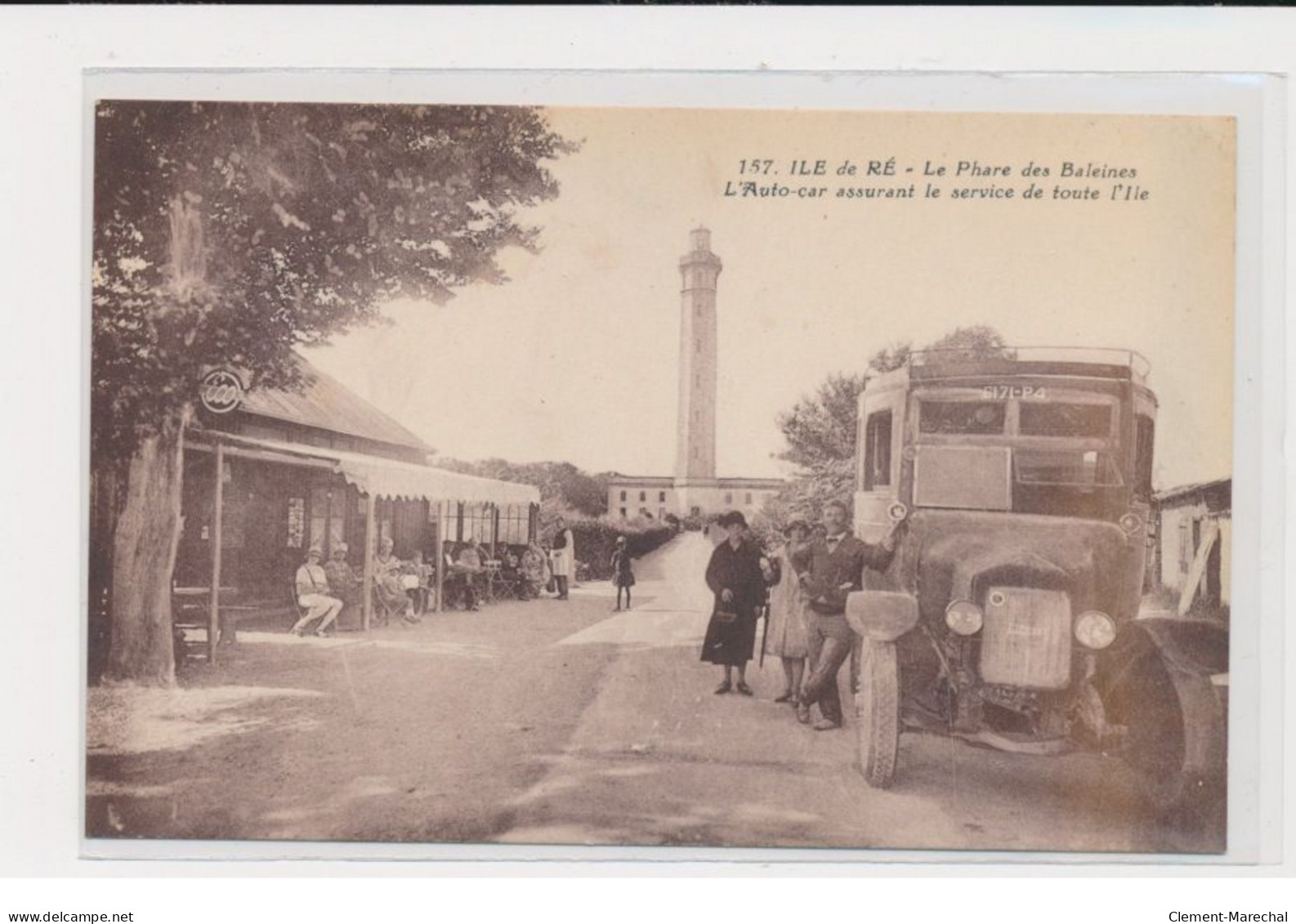 ILE DE RE - Le Phare Des Baleines - L'auto-car Assurant Le Service De Toute L'Ile  - Très Bon état - Ile De Ré